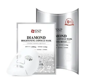 [Korean Cosmetics] SNP Diamond Brightening Ampoule Mask (10 pcs / pack)