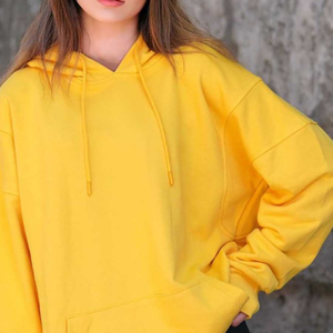 100% algodón personalizado gran oferta en blanco de gran tamaño de manga larga para mujer Sudadera con capucha mujer gota hombro Sudadera con capucha - Product Image 4