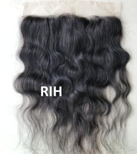 Extension de cheveux naturels péruviens pour femmes, cuticule, longueur 14 pouces, 13x6, ondulé, naturel, vente en gros - Product Image 5