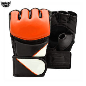Vente en gros de gants demi-doigts légers en cuir PVC pour MMA et boxe Meilleure vente - Product Image 4