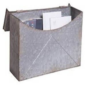 กล่องจดหมายทรงซองจดหมายโลหะชุบสังกะสีติดผนังสำหรับใช้ในสวนกล่องจดหมายโลหะชุบสังกะสี - Product Image 4