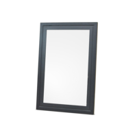 Espejo con Marco Anilla, Espejo de Vanidad Rectangular de Madera para Montar en la Pared, Duradero, Elegante, Diseño Moderno, Decorativo para Baño, Cocina, Hogar, Hotel