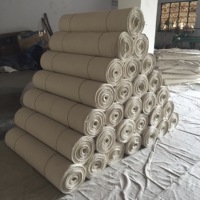 Tissu en toile de coton ciré imperméable en gros pour sacs, tentes, bâches, draps de protection, sacs de couchage – Vert kaki olive personnalisé