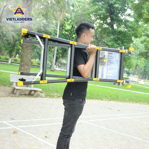 บันไดพับอลูมิเนียม VIETLADDERS NVLB-44 ขนาด 12 ฟุต 12 ขั้น รับน้ำหนักได้ 150 กก. สำหรับใช้ในโรงแรม - Product Image 6