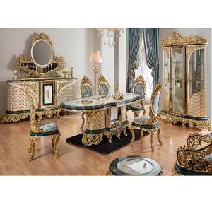 Ensemble de meubles de salle à manger de style Maharaja, lourdement sculpté, authentique et luxueux, ensemble de table à manger de luxe, ensemble de salle à manger de luxe pour roi - Product Image 1
