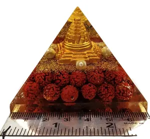 Wholesale High Quality Rudraksha Sri Yantra Orgonite Pyramid For Meditation Home Decoration From India
