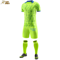 Jersey Sepak Bola Sublimasi Pria dan Wanita Dewasa, Pakaian Olahraga Bernapas Cepat Kering, Logo Kustom untuk Seragam Tim Bermain
