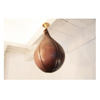 Ensemble de 10 balles de vitesse réflexes en cuir et caoutchouc de haute qualité, faites à la main, couleur personnalisée, gants de boxe OEM fabriqués au Maroc
