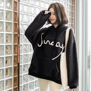 Sudadera con capucha de manga 3/4 para mujer, nueva moda de invierno - Product Image 3