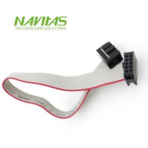 Assemblage de câble plat ruban personnalisé 10 broches IDC 2.54 connecteurs pour applications électroniques - Product Image 4