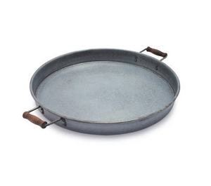 Plateau de service rond de haute qualité plateau de service en métal fini argent plateau de service décoratif plateaux en gros de qualité supérieure - Product Image 1