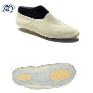 Top Trending Girls' Ballet Gymnastics Practice Dance Shoes Flat Heel Gymnastic <b>Slippers</b> <b>for</b> Gymnastics Training <b>Leather</b> Material - Product Image 2