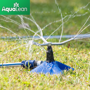 Aspersor de Metal de 3 brazos para jardinería, rotación de césped, base - Product Image 6