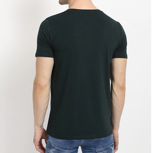 T-shirts personnalisés décontractés pour hommes, t-shirts unis à manches courtes, t-shirts en coton écologiques pour hommes - Product Image 4
