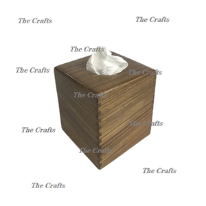 Porte-serviettes carré de qualité supérieure en bois, boîte à mouchoirs pour la maison et la restauration - Product Image 1