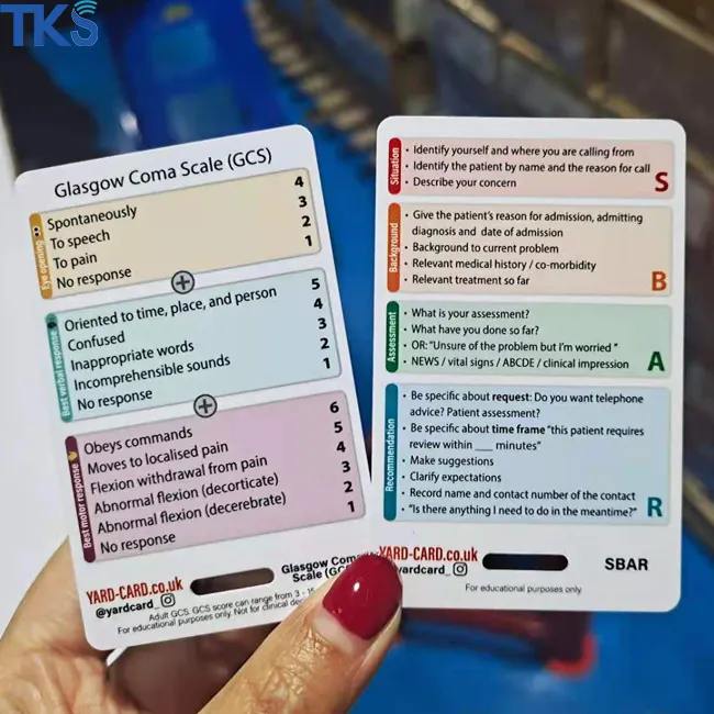 Vertical Badge Card Reference Set Pocket ID Guide for Nurses