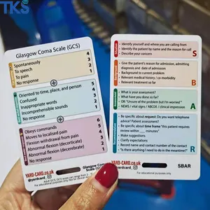 간호사 용 포켓 ID 가이드 수직 배지 카드 참조 세트