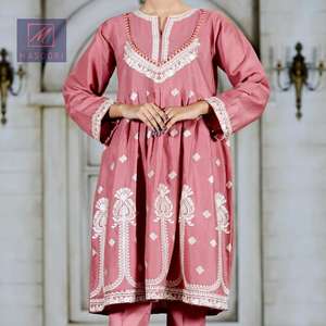 Robe de broderie de travail de fil de coton de haute qualité pour la conception d'été à manches longues de dames - Product Image 4