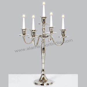 Nuevo Centro de Mesa para Boda, Candelabro de Metal Hecho a Mano, Duradero, Decoración para el Hogar, Color Plata, Dorado y Negro - Product Image 3