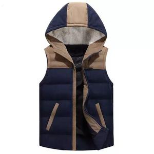 Vestes matelassées sans manches en polyester épais imperméables pour hommes, design haut de gamme, prix personnalisé, grande taille - Product Image 1