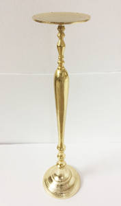 Portavelas de oro rosa hecho a mano para decoración en el hogar, boda, iglesia, restaurante, mesa, portavelas europeo - Product Image 3