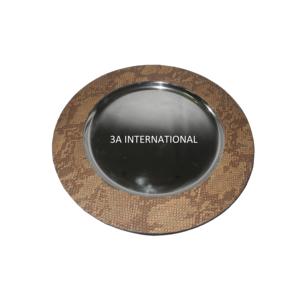 Serveur alimentaire arrondi chargeur assiettes plat ustensiles de cuisine chargeur assiette ustensiles de cuisine chargeur assiette maison fêtes de mariage serveur - Product Image 1