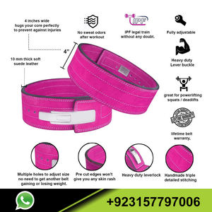 Ceinture de puissance XL de 5 à 10mm, pour l'entraînement sportif et à la maison, levier de couleur rose - Product Image 2