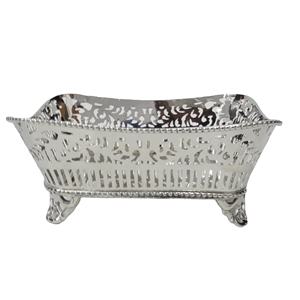 Cuenco decorativo para servir frutas secas y aperitivos de uso multifuncional, cuenco de frutas de acabado Chapado en plata multiusos para el hogar - Product Image 3