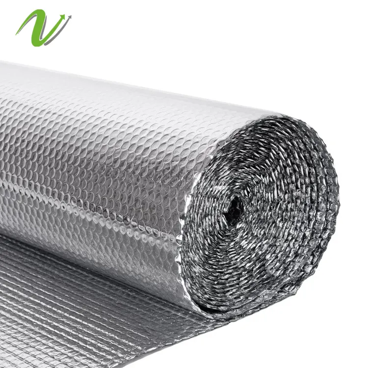 Heat reflective bubble barrier metalized film insulation reflective insulation foil heat reflective insulation material