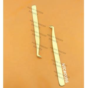 Juego de pinzas de color azul mate para extensión de pestañas, suministro directo de fábrica, pinzas para extensión de pestañas, fabricante - Product Image 3