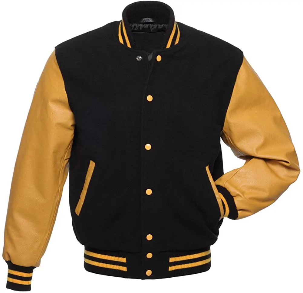 High Quality Letterman Varsity Jackets Wool Body Genuine Leather Sleeves Winter wear Smart and Stylish Men's Jacket
