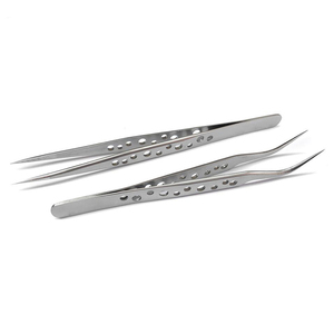 EXTENSION DE CILS COURBÉS S-SHAPED BRUCELLES Instruments de beauté pince à cils de vente chaude de qualité supérieure - Product Image 5