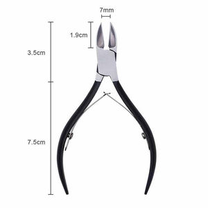 Pince à cuticules professionnelle en acier inoxydable, 2 pièces, coupe-cuticule de manucure en gros, coupe-peau morte - Product Image 2