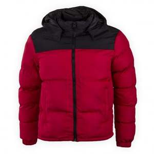 Ome Service แจ็กเก็ตบุนวมสำหรับผู้ชาย, แจ็กเก็ตแบบมีซิปคอตั้งมีกระเป๋าใส่ผ้าฝ้ายสองกระเป๋าเสื้อแจ็คเก็ตทรงพองฤดูหนาว - Product Image 6