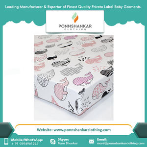 2021 nouvelle Arrivée Design 100% Bio Coton Bébé Drap De Lit - Product Image 6