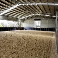 Tapis de sport avec structure en acier pré-fabriquée, couvertures pour arènes cheval, stable