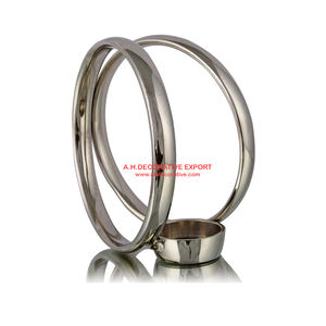 Best Quality Decorated Metal Wire <b>Black</b> Colored Finishing Handmade T Light Candle Holder Stand With <b>Set</b> Of 3 Different Sizes - Product Image 4