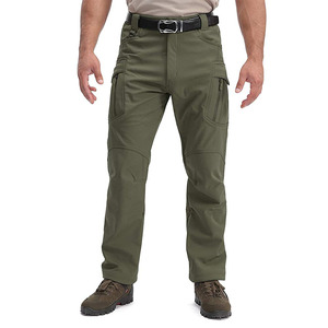Pantalon de travail décontracté en coton pour hommes, style toile multi-poches - Product Image 5