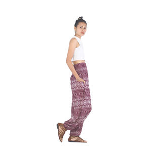 Napat Clothing Hilltribe strip pantalones bombachos, mujer, en rojo PP0004 020049 04 listo para enviar - Product Image 2