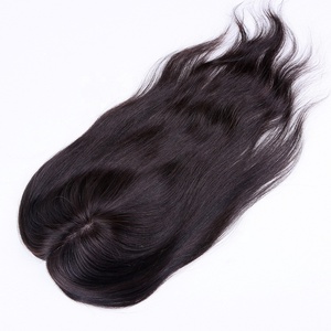 Chất lượng hàng đầu Châu Âu Remy tóc con người toupee cho phụ nữ lụ<span class=keywords><strong>a</strong></span> cơ sở PU xung quanh chu vi tóc Topper chu vi đóng cử<span class=keywords><strong>a</strong></span> cũng Top tóc - Product Image 4