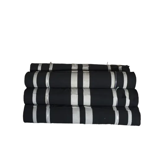 Black & White Stripe Canvas Fabric for Tent Traditional Arabic Style Canvas for Kuwaiti Deluxe Desert Tent