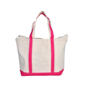 Eco reutilizable personalizado algodón lona Tote BOLSAS DE LA COMPRA Unisex con dos asas tipo de cierre abierto en blanco impreso - Product Image 4