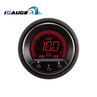 Affichage électronique 4 couleurs LCD noir visage 10 bar aoto Jauge De Pression D'huile Numérique pour voiture automobile