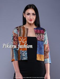 Veste d'hiver bohème Kantha unisexe pour femme "s Fashion Boho Explosive Coat femme veste courte - Product Image 2