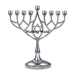 Soporte de vela de Metal de lujo Color personalizado Portavelas de diseñador hecho a mano Clásico Elegante Decorativo Fancy metal Menorah - Product Image 5