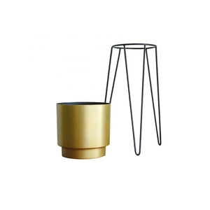 Jardinière en métal chromé, design moderne, écologique, durable, de bonne qualité pour la décoration du jardin et de la maison à prix avantageux - Product Image 3