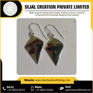 Boucles d'oreilles tribales élégantes en argent sterling 925 Accessoires et composants de bijoux élégants - Product Image 3