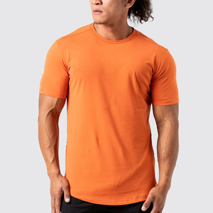 T-shirt col rond rouge uni 100% coton, sur mesure, design personnalisé OEM, pour garçons/hommes, nouvelle mode, selon les exigences du client. - Product Image 2