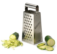 Multifunctionele 18/0 roestvrijstalen, food-grade professionele 4-zijdige fruit- en groente-kaasrasp voor restaurants TW