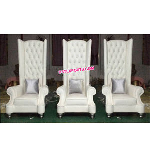 Chaise de mariage en cuir à dossier haut, mobilier moderne de haute qualité pour mariage, vente en gros - Product Image 1